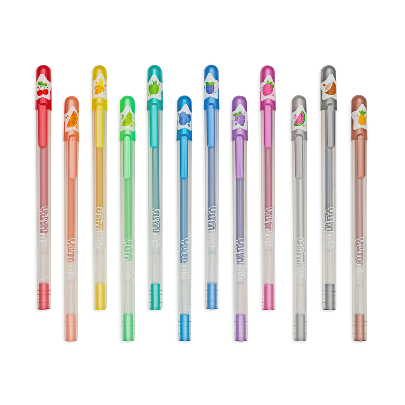 12 Mini stylos gel parfumés