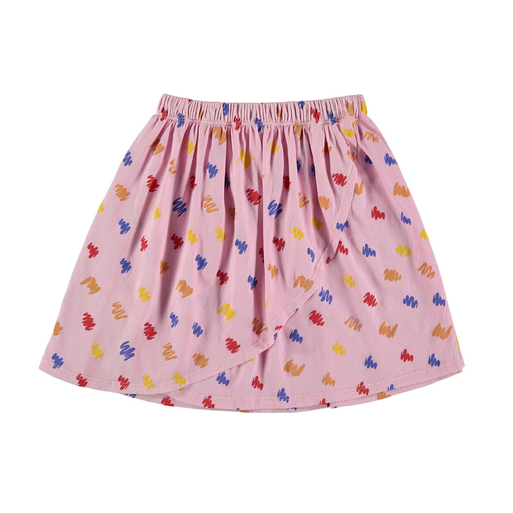 Brand: Fresh Dinosaurs Colour: Pink Lady Details: Brushstrokes print, Elastic waist band, Pleated,  Composition: 100% Cotton Made in: Spain