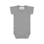 Grey short sleeve bodysuit: Brand: Vild  Colour: Grey  Details: SeaCell composition fabric rich with the vitamins and minerals found in the plant, Incredibly soft, Eco-conscious, Carbon Neutral, Produced from sustainable raw materials  Composition: 28% SeaCellTM, 66% Cotton Made in: Portugal .
