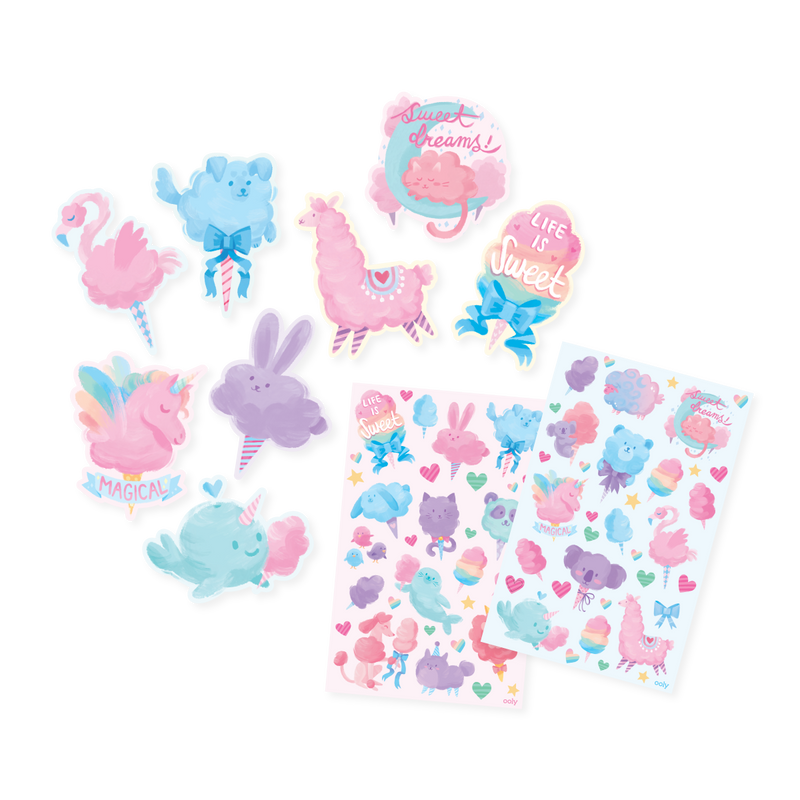 Fluffy Cotton Candy Scented stickers