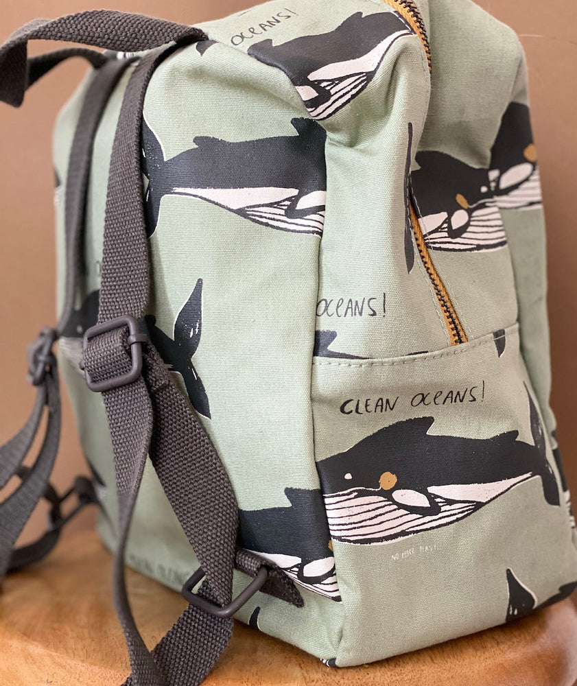 Waterproof cotton backpack 'Clean Ocean'