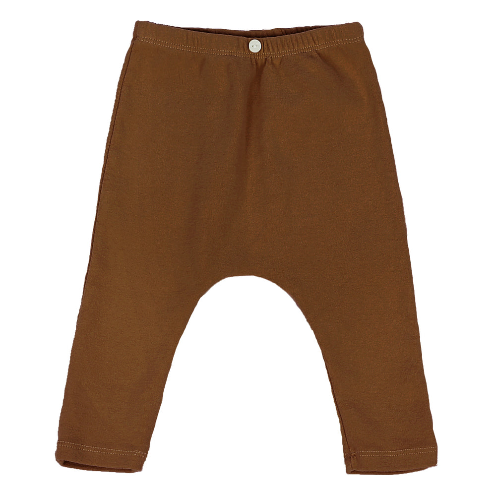 One button leggings for babies. Brand: Bien a Bien Details: Unisex, Soft and Elastic, Button in the centre of the waist, Comfortable, Warm Composition: 95% Cotton, 5% Spandex Made in: Korea