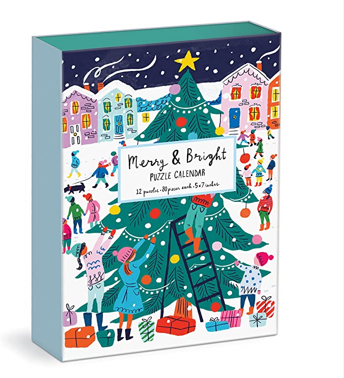 Merry and Bright 12 Days of Christmas Puzzle Calendar