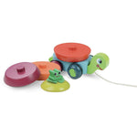 2-in-1 Turtle stacker pull-along toy