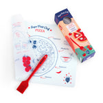 Fun way to make biscuits with your little one for the whole family! Placemat with detailed recipe for fun and yummy biscuits!   Description:  Brand: Super Petit  Details: 1 Table set, 1 Pastry brush, Anti-bacterial, Non-Porous, From 3 years old,  30 x 40 cm, Can touch food, Dishwasher safe (top drawer) Composition: 100% Silicone, BPA Free, Phtalates Free.   Made in: France
