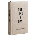 Canvas One Line A Day: A five year memory book