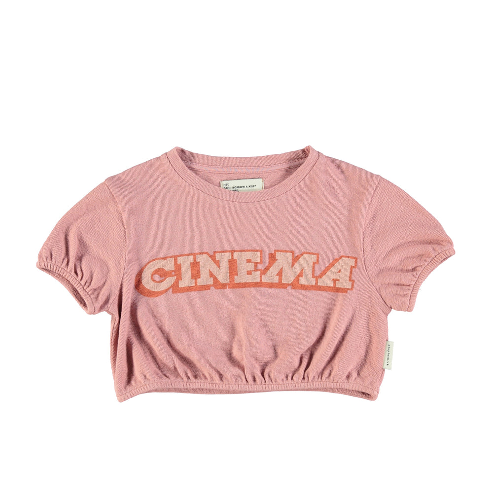 Organic cotton T-shirt with a print 'Cinema'
