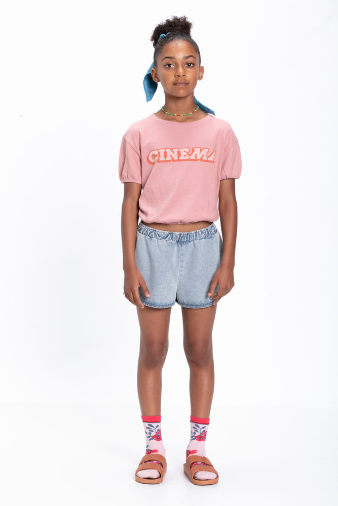 Organic cotton T-shirt with a print 'Cinema'